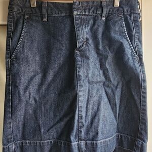 Eddie Bauer Dark Blue Denim Skirt